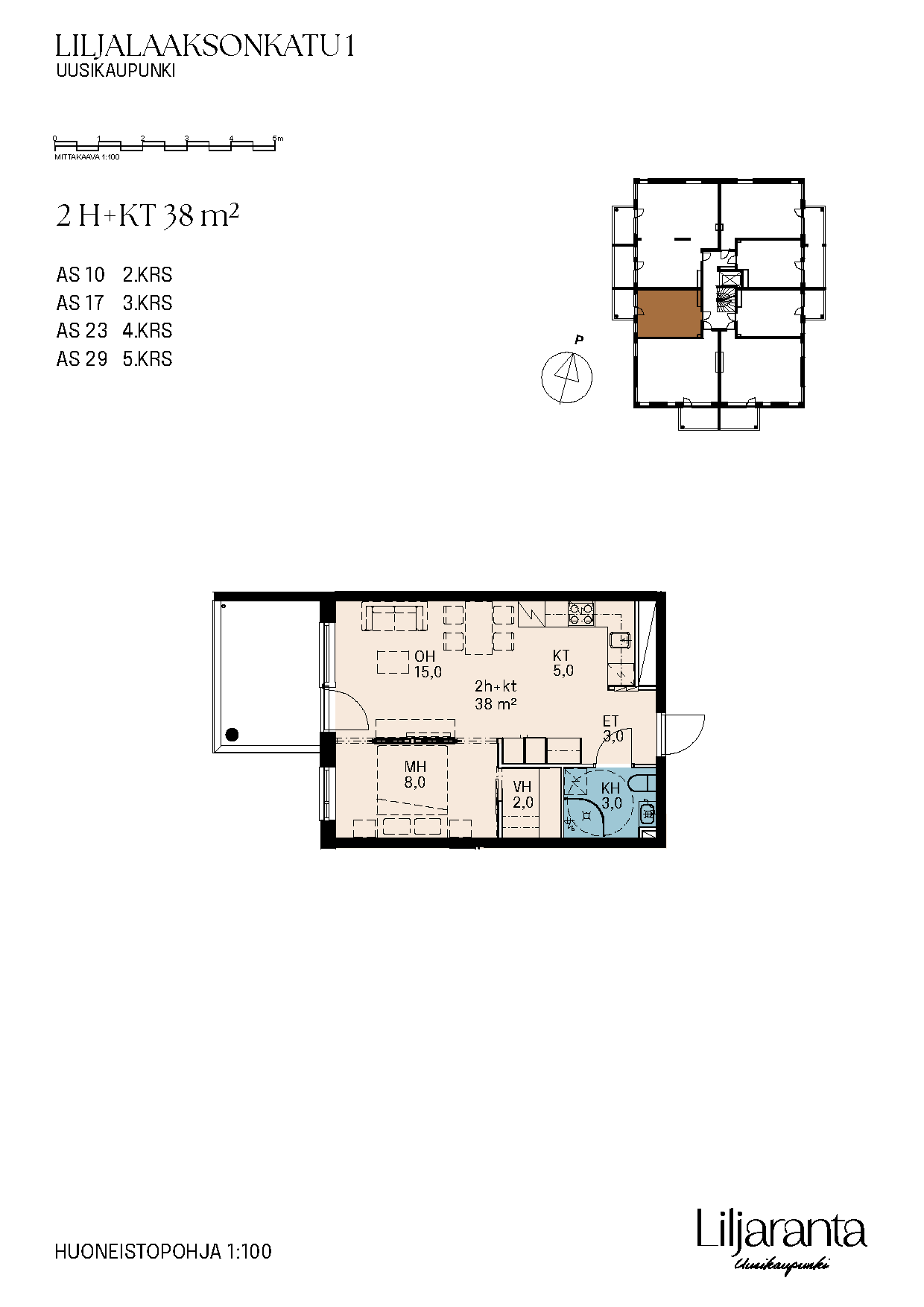 Liljalaaksonkatu 1 as 23 - kuva 2