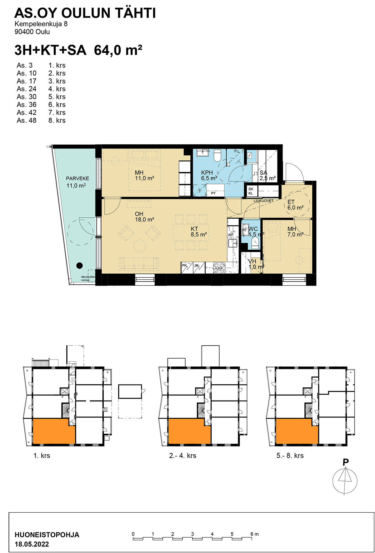 Kempeleenkuja 8 As 36 - kuva 2