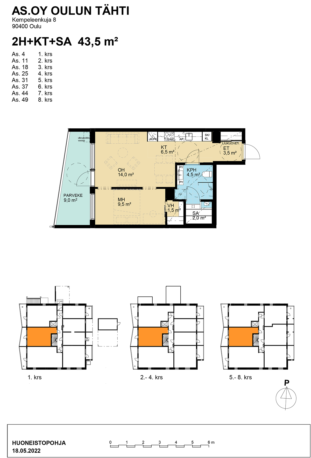 Kempeleenkuja 8 As 43 - kuva 2