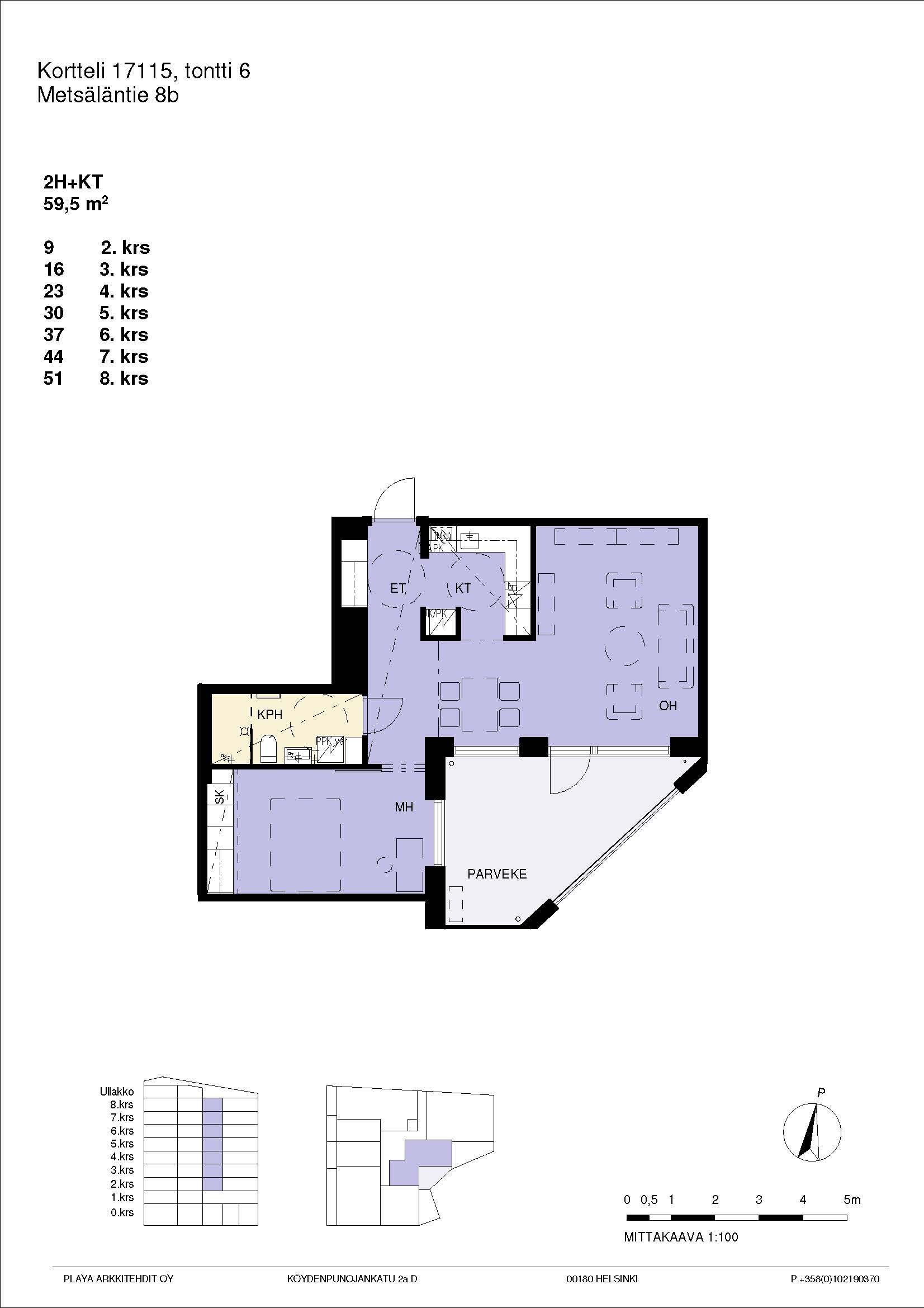 Asunnon A30 pohjakuva