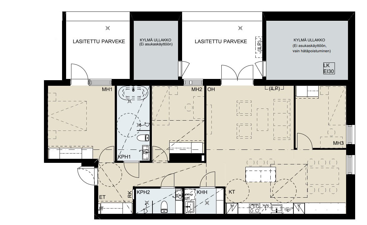 Varte single apartment image