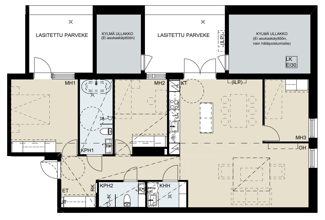 Varte single apartment image