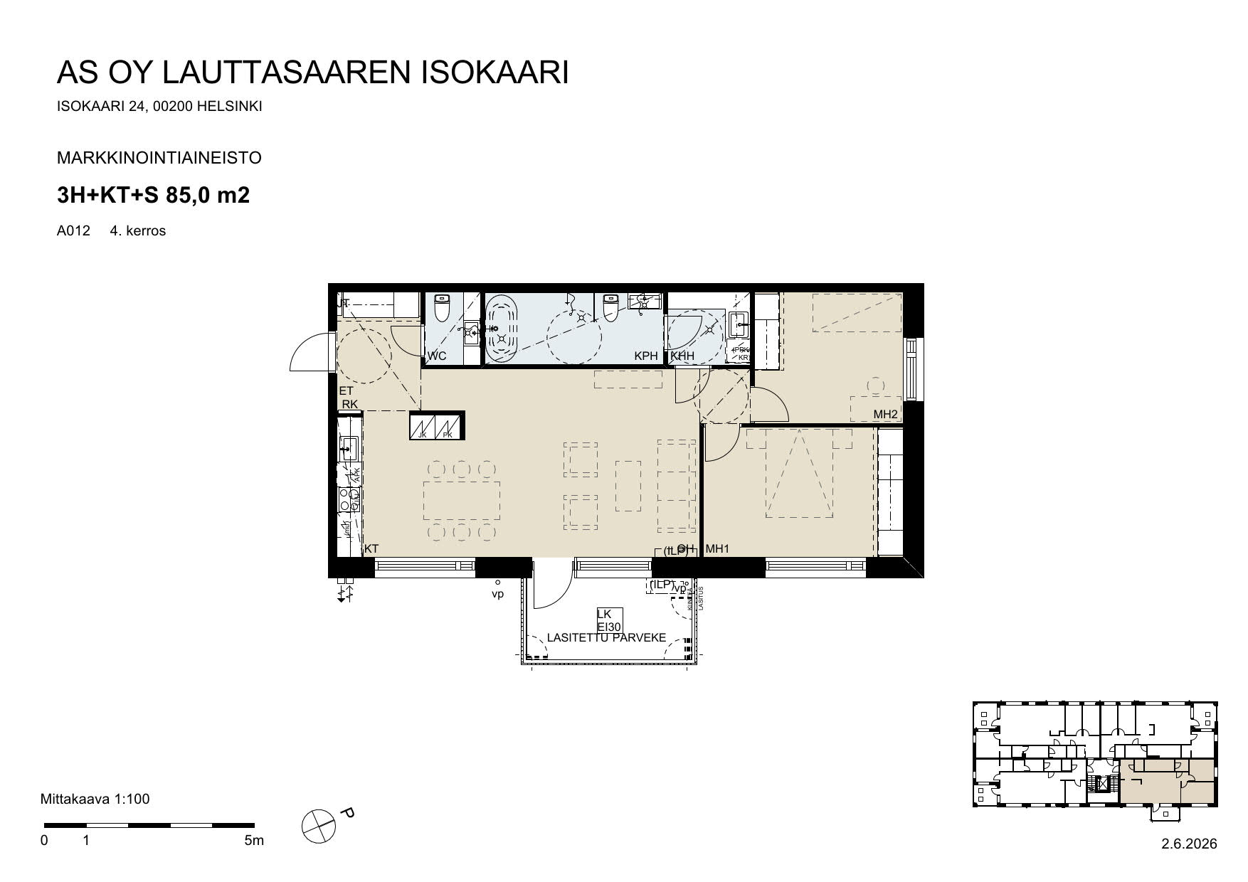 Varte single apartment image
